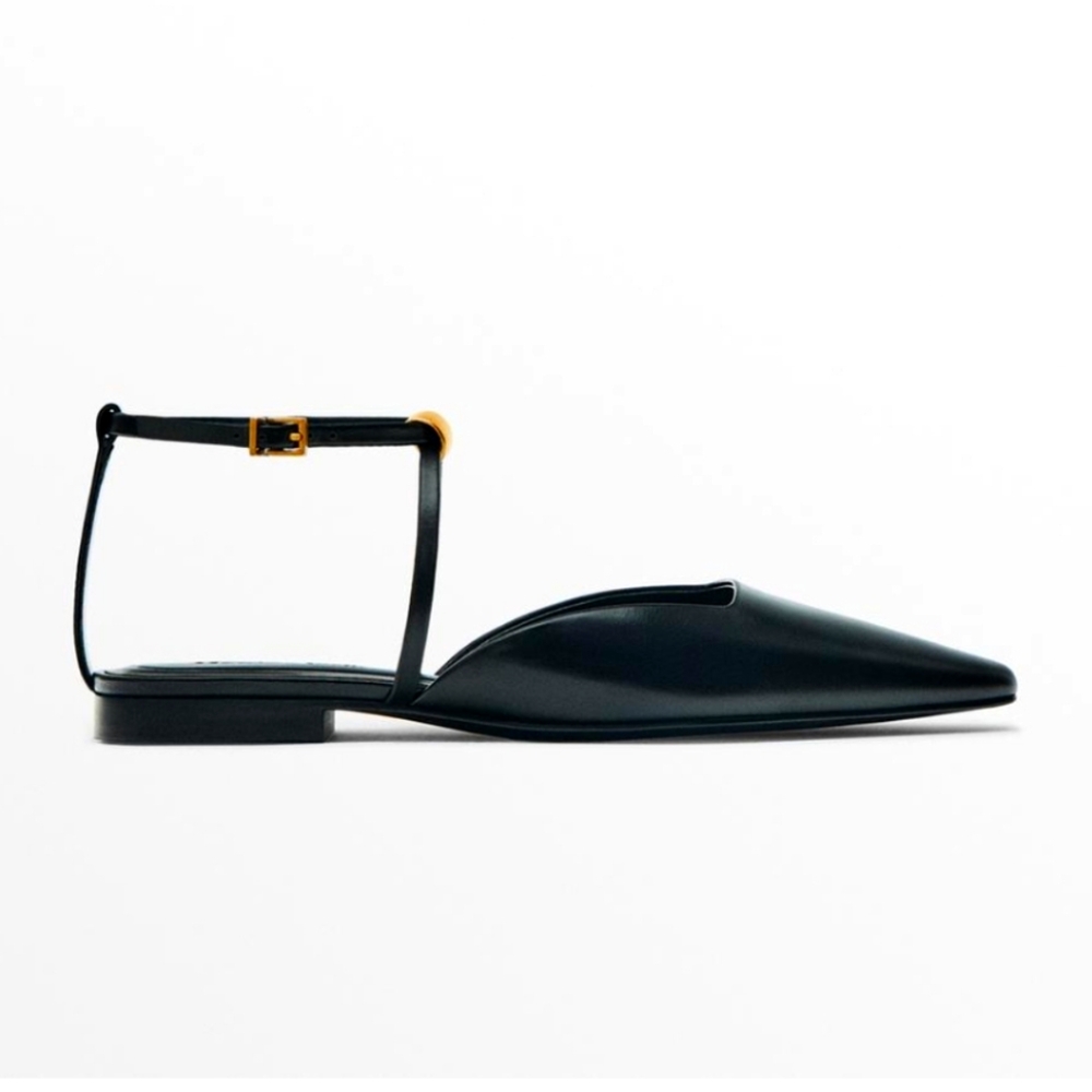 MASSIMO DUTTI - Elegant Black Women's Flats